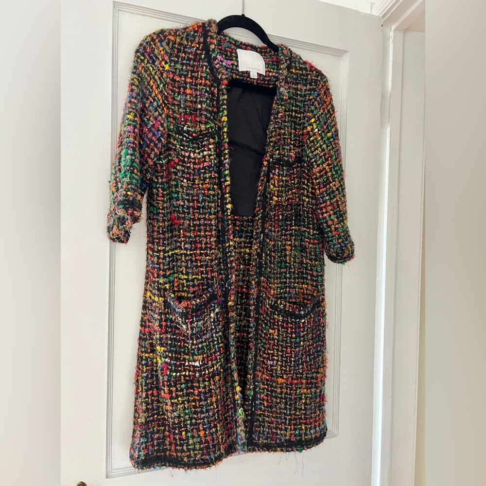 Anthropologie Ett:twa Tweed Coat Jacket